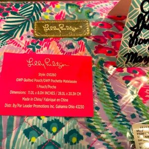 Lilly Pulitzer quilted pouch